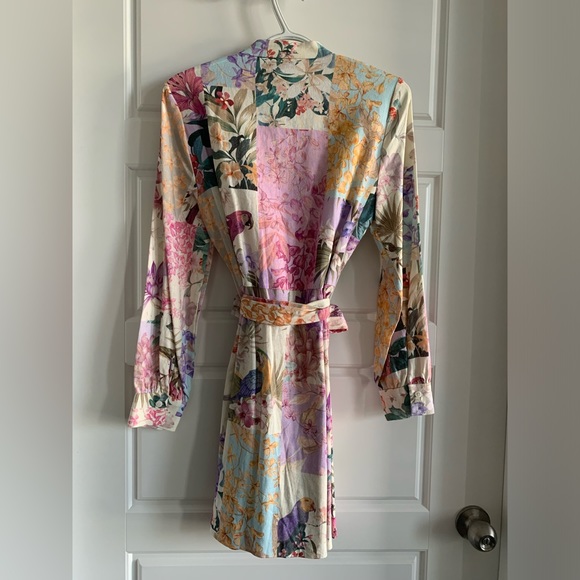 Zara Floral Parrot Dress Small - Picture 7 of 7